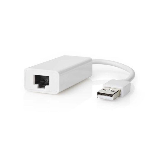 Adaptador USB a RJ45 Nedis CCGB60950WT02 0,2 m blanco 100 Mbps ABS