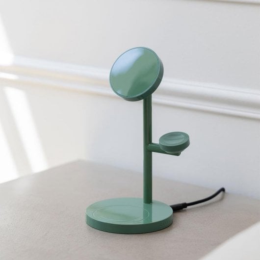 Station de charge CASYX CHRG-TB3-A1-003 3-en-1 Qi2 15 W Vert Polar