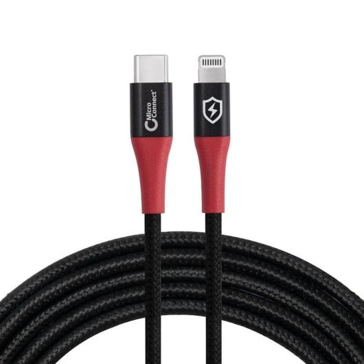 Cable Lightning MicroConnect MC-CLIGHTNING-SC 1,5 m USB-C Bloqueo de datos Negro