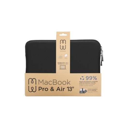 Funda MW MW-410139 Basics ²Life 13" Schwarz Weiß Recyceltes Material MacBook Pro