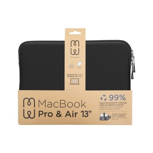 Funda MW MW-410139 Basics ²Life 13" Schwarz Weiß Recyceltes Material MacBook Pro