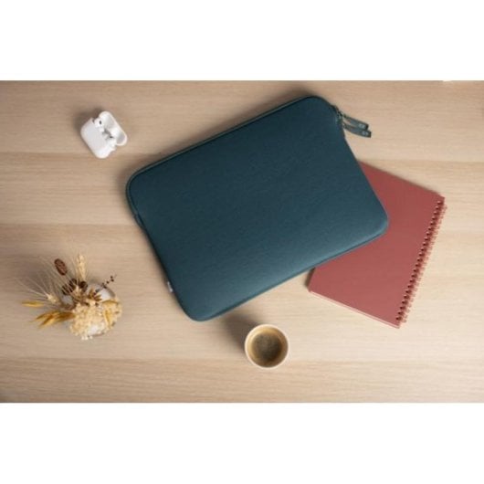 Laptophülle Mw MW-410160 Memory Foam Grün Weiß 13 Zoll Zipper