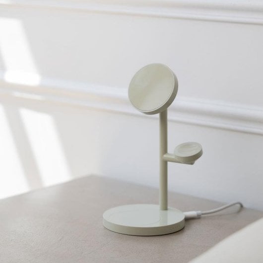 Station de charge CASYX CHRG-TB3-A1-002 3-en-1 Qi2 15 W Gris Astral