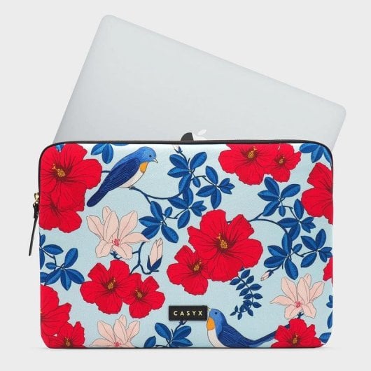 Housse pour ordinateur portable CASYX SLVB-000003 Floral de printemps 15 pouces