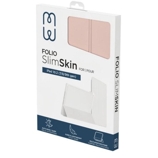 Funda tablette Mw MW-300077 Folio Rose iPad 10.2 avec support Pencil