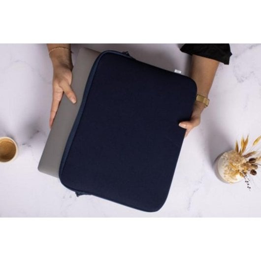 Funda MW MW-410162 MacBook Air 15" Bleu/Blanc résistant rayures recyclable