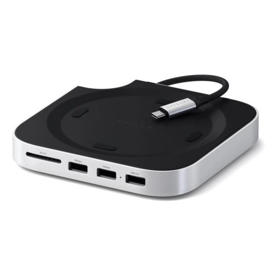 Base per portatile Satechi ST-GNMMES USB-C Lettore SD SSD NVMe Argento