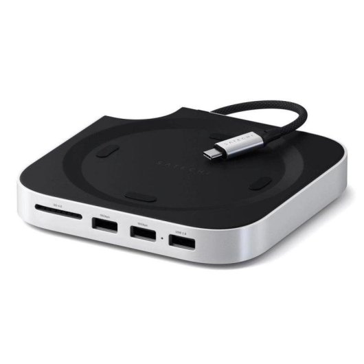 Base per portatile Satechi ST-GNMMES USB-C Lettore SD SSD NVMe Argento