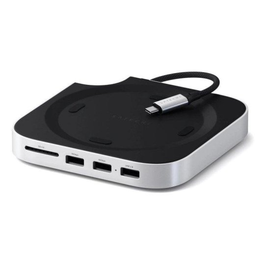Laptop-Base Satechi ST-GNMMES USB-C SD-Leser SSD NVMe Silber