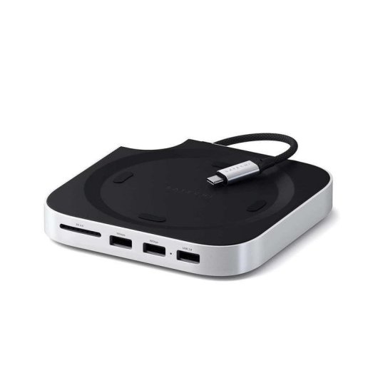 Base per portatile Satechi ST-GNMMES USB-C Lettore SD SSD NVMe Argento