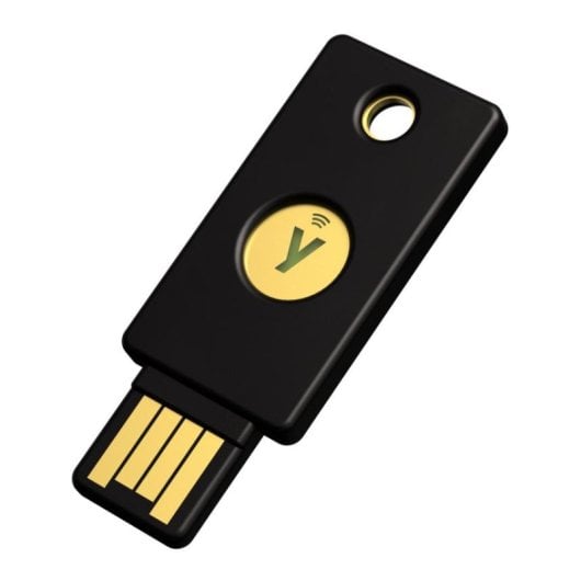 Autenticador de hardware Yubico B0BVNPWPCN USB-A NFC Preto proteção FIDO2/IP68