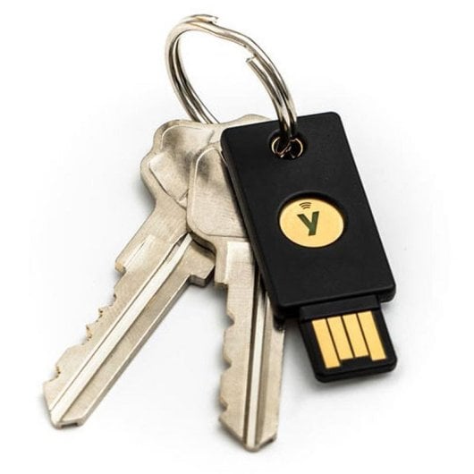 Control de Acceso Yubico YubiKey 5 NFC Llavero Multiusuario Sin Contraseña USB-NFC