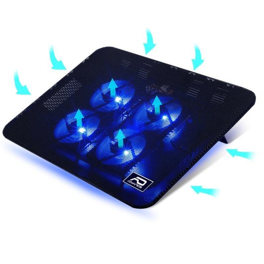 Almohadilla de refrigeración Advance VE-NB57 4 ventilateurs LED bleu hauteur réglable