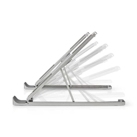 Laptopständer Nedis NBSTND100SI Aluminium klappbar höhenverstellbar