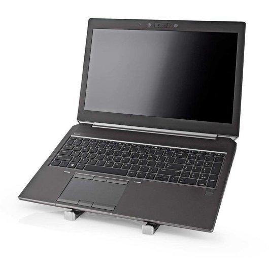 Laptopständer Nedis NBSTND100SI Aluminium klappbar höhenverstellbar
