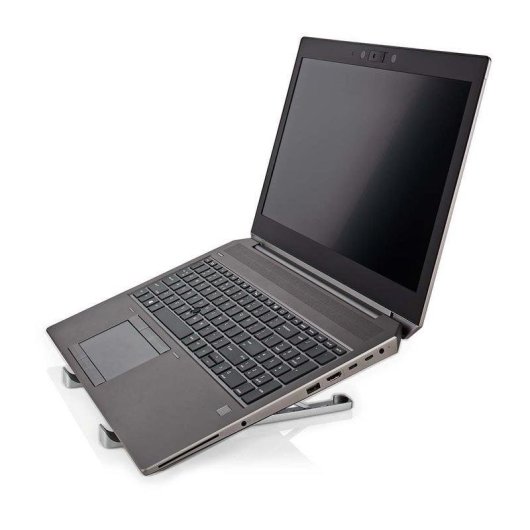 Laptopständer Nedis NBSTND100SI Aluminium klappbar höhenverstellbar