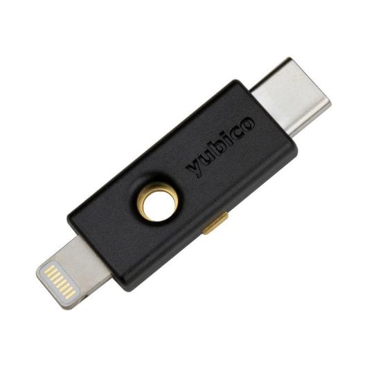 Autenticador de hardware Yubico YubiKey 5Ci USB-C Lightning Preto compatível multiplataforma