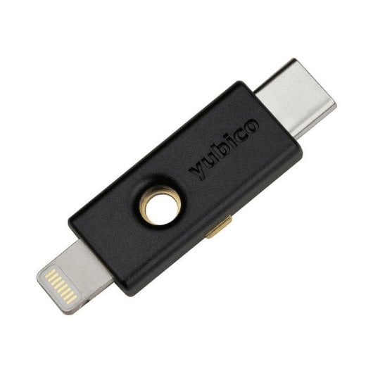 Autenticador de hardware Yubico YubiKey 5Ci USB-C Lightning Preto compatível multiplataforma