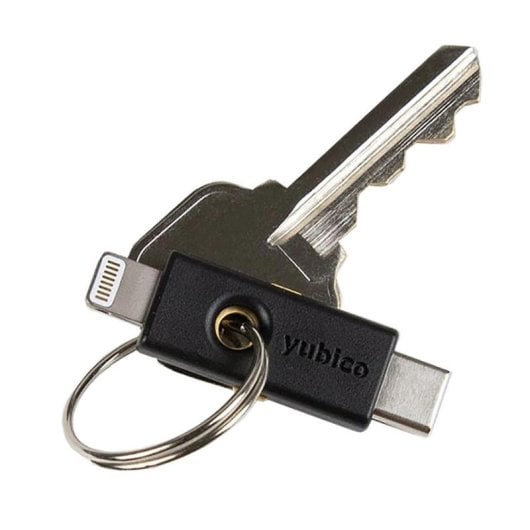 Autenticador de hardware Yubico YubiKey 5Ci USB-C Lightning Preto compatível multiplataforma