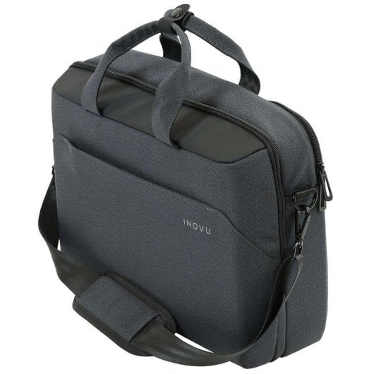 Sacoche ordinateur INOVU City Pro Gris Foncé pour PC 15,6" bandoulière amovible