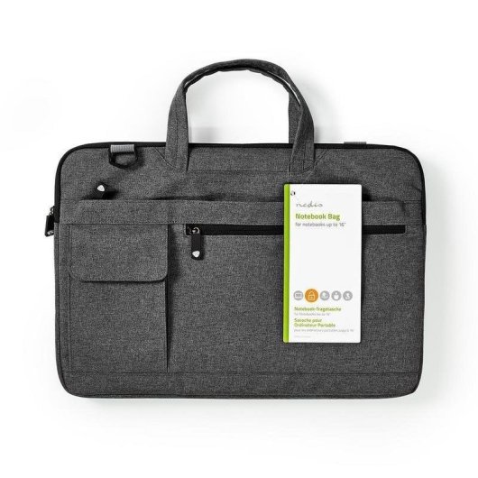 Maleta para portátil Nedis NBBG15150BK até 16 polegadas preto 8 compartimentos