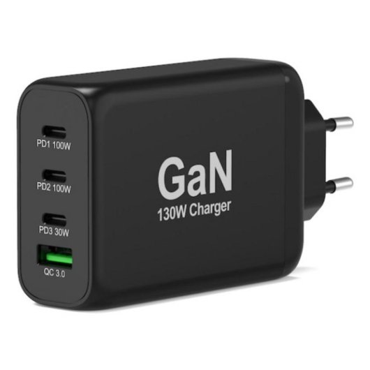 Chargeur Port Designs 902107EU GaN 130W 4 Ports USB PD QC Compact