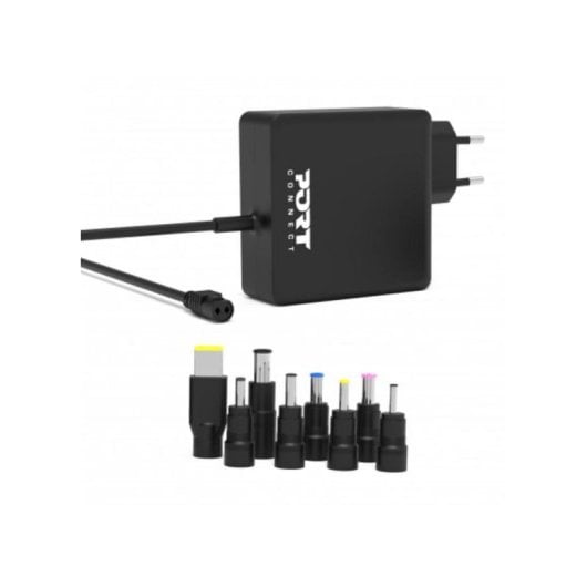 Cargador Port Designs 900093B-EU 65W AC Universal para portátiles negro