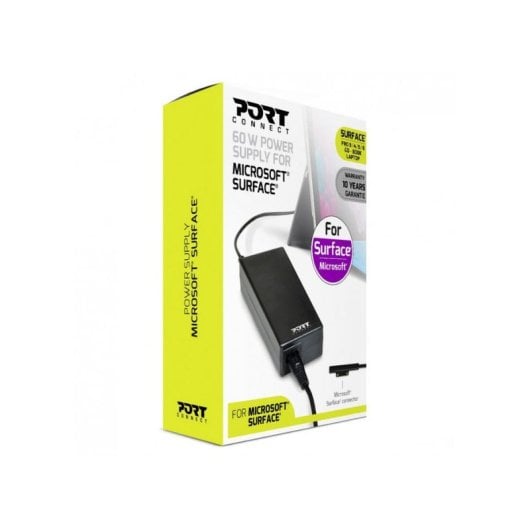 Netzteil Port Designs 900102-EU 60W Typ C für Microsoft Surface Schwarz