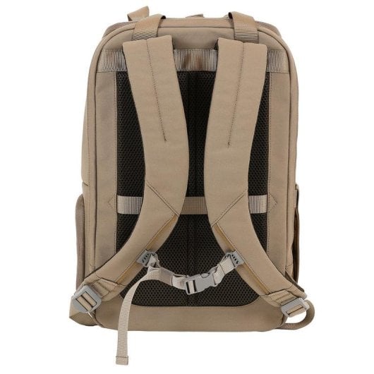 Sac à dos INOVU Genius Beige pour ordinateur portable 15,6" étanche et compartiment accessoires