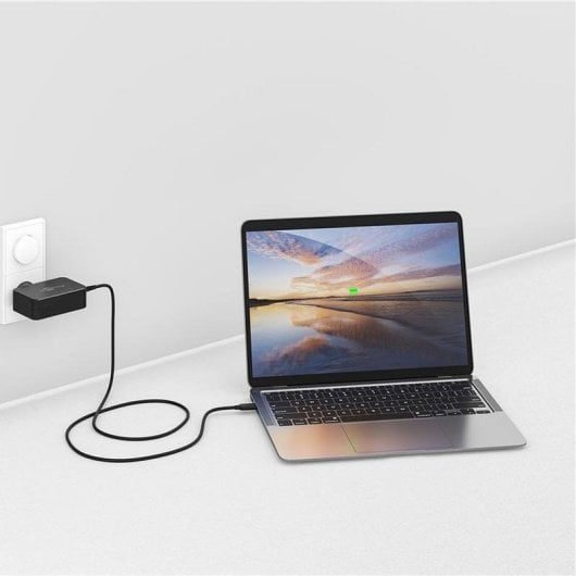 Notebook-Ladegerät Goobay 65420 65W Power Delivery USB-C Schnellladung Schwarz