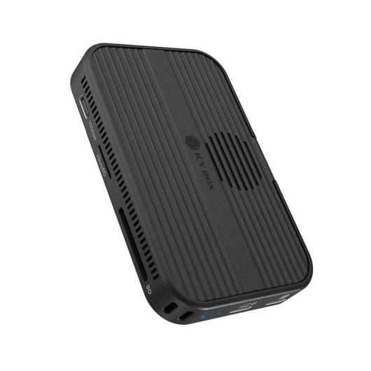 Base de conexão ICY BOX IB-DK4071M-CU31 SSD M.2 SATA/NVMe USB-C HDMI 4K Leitor Cartão