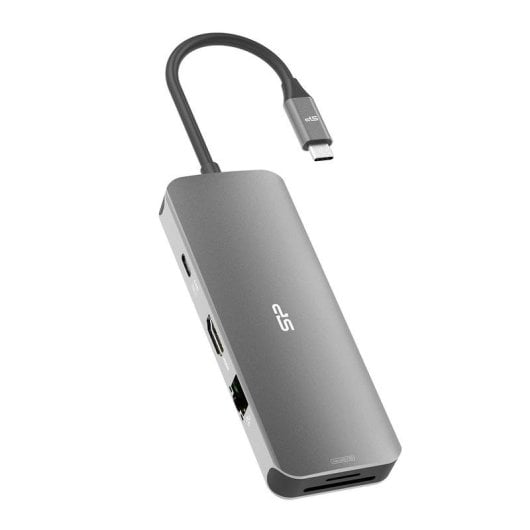 Station d'accueil Silicon Power SR30 8-en-1 USB-C 100W Gigabit HDMI SD