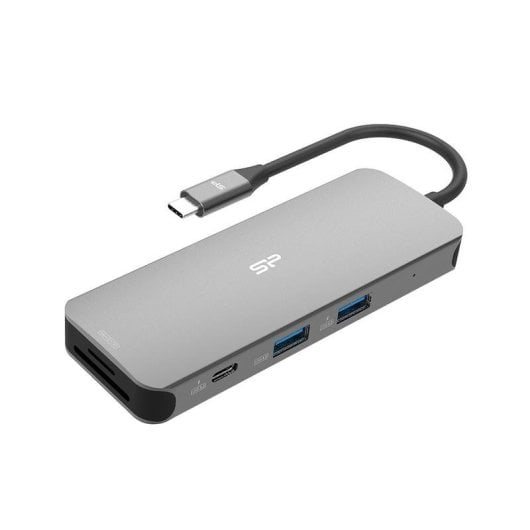 Station d'accueil Silicon Power SR30 8-en-1 USB-C 100W Gigabit HDMI SD
