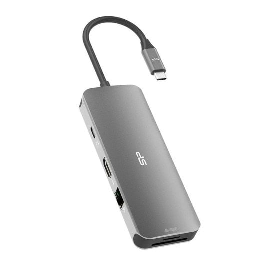 Station d'accueil Silicon Power SR30 8-en-1 USB-C 100W Gigabit HDMI SD
