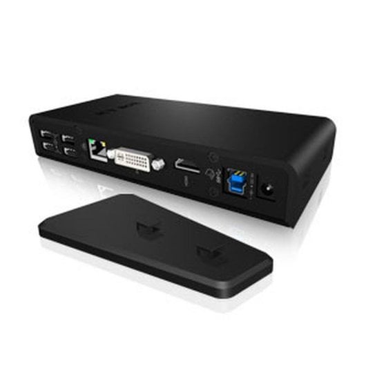 Base para Portátil ICY BOX IB-DK2241AC USB 3.2 HDMI DVI GigaLAN Preto