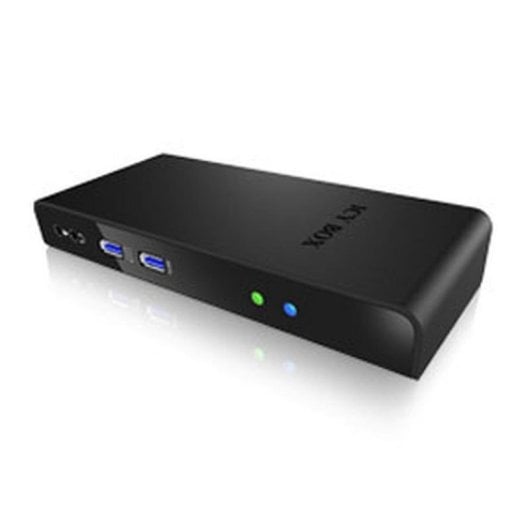 Base para Portátil ICY BOX IB-DK2241AC USB 3.2 HDMI DVI GigaLAN Preto