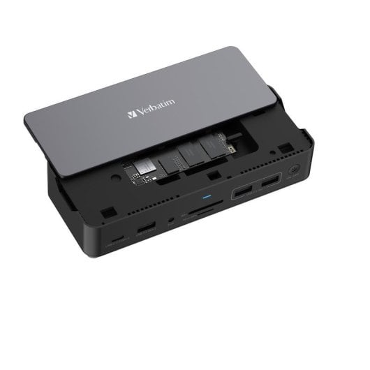 Docking station Verbatim CDS-15SSD USB-C SSD 256GB 2x HDMI 1x DP 100W 8K Ethernet