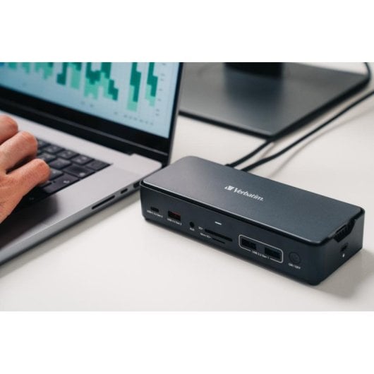 Docking station Verbatim CDS-15SSD USB-C SSD 256GB 2x HDMI 1x DP 100W 8K Ethernet