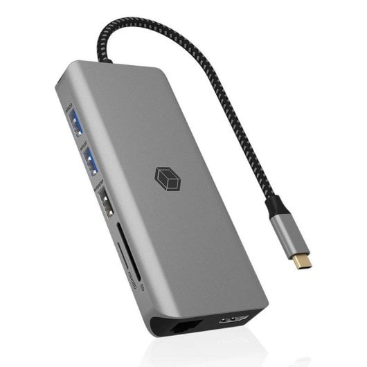 Estação de Acoplamento ICY BOX IB-DK4061-CPD USB-C 100W HDMI SD Ethernet