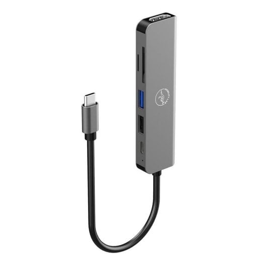 Hub USB-C Mobility Lab ML312873 6-en-1 HDMI SD USB 60W PD
