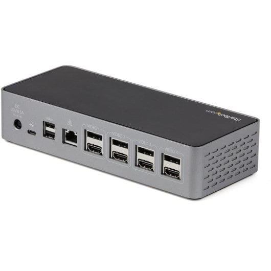 Base para portátil Startech DK31C4DPPDUE Quad 4K HDMI DisplayPort USB-C 100W PD