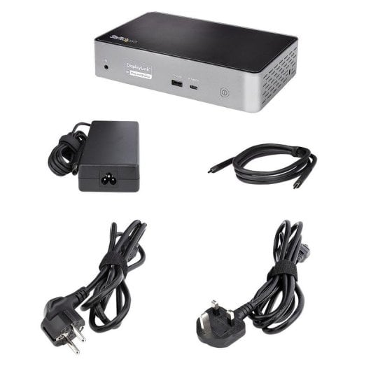 Base para portátil Startech DK31C4DPPDUE Quad 4K HDMI DisplayPort USB-C 100W PD