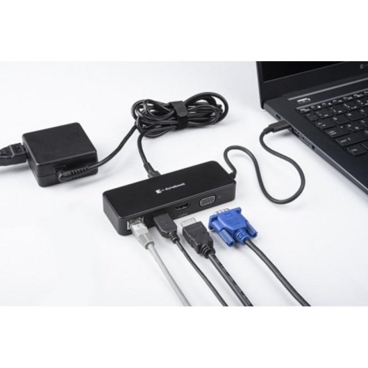 Station d'accueil Toshiba PS0001UA1PRP USB-C HDMI VGA Gigabit USB 3.0 Noir