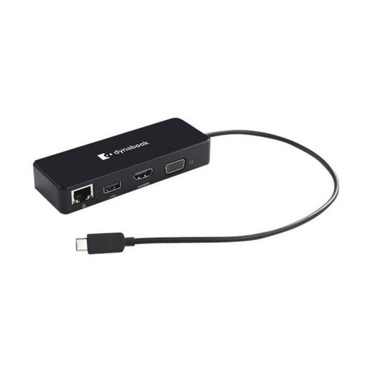 Station d'accueil Toshiba PS0001UA1PRP USB-C HDMI VGA Gigabit USB 3.0 Noir