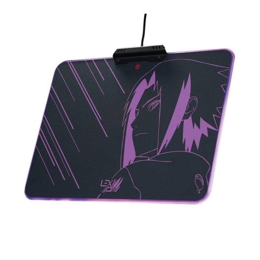 Tapis de souris Lexip Sasuke Revenge rigide LED RGB 350x280 mm