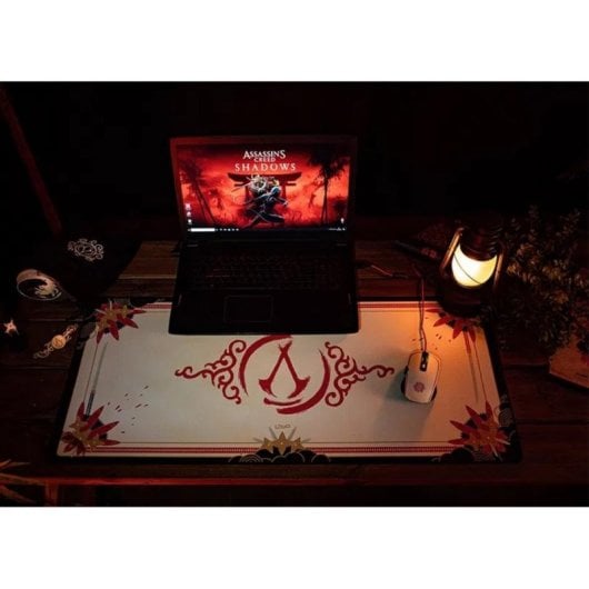 Alfombrilla per mouse Lexip Assassin’s Creed Shadows XXL superficie microtesturizzata base antiscivolo