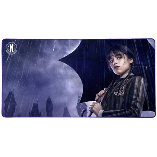 Tapis de souris Konix Wednesday XXL surface image silicone antidérapant