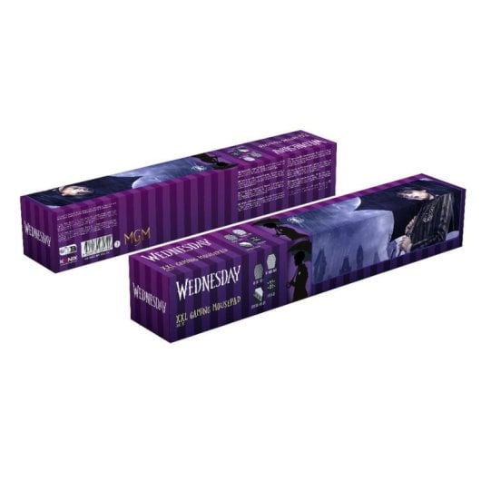 Tapis de souris Konix Wednesday XXL surface image silicone antidérapant