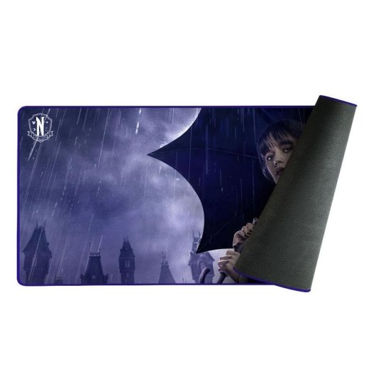 Tapis de souris Konix Wednesday XXL surface image silicone antidérapant