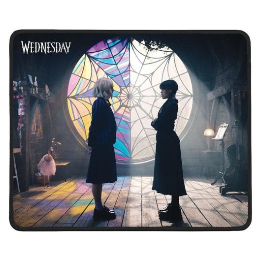 Alfombrilla para ratón Konix Wednesday multicolore silicone base antidérapante M